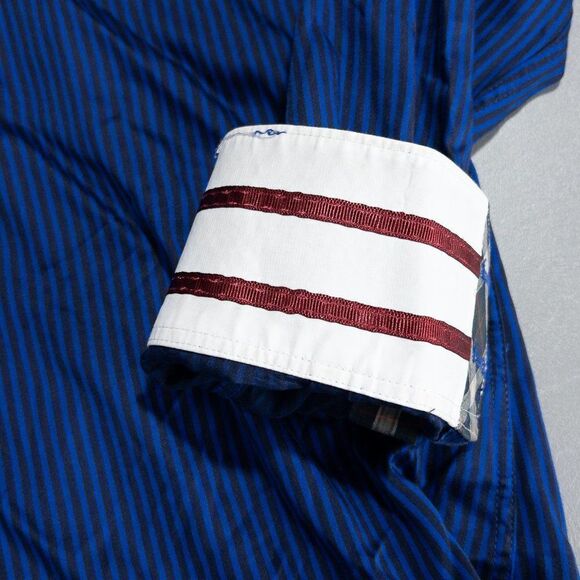 Robert Graham Shirt Mens Medium Tailored Fit Flip Contrast Cuff Button Front - Picture 4 of 13